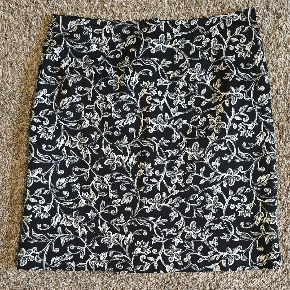 Ninety Floral A-Line Skirt